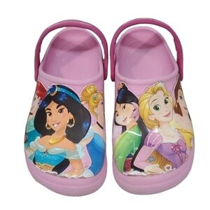 Crocs Kids Girls Disney Princess Rubber Outdoor Clogs Shoes J3